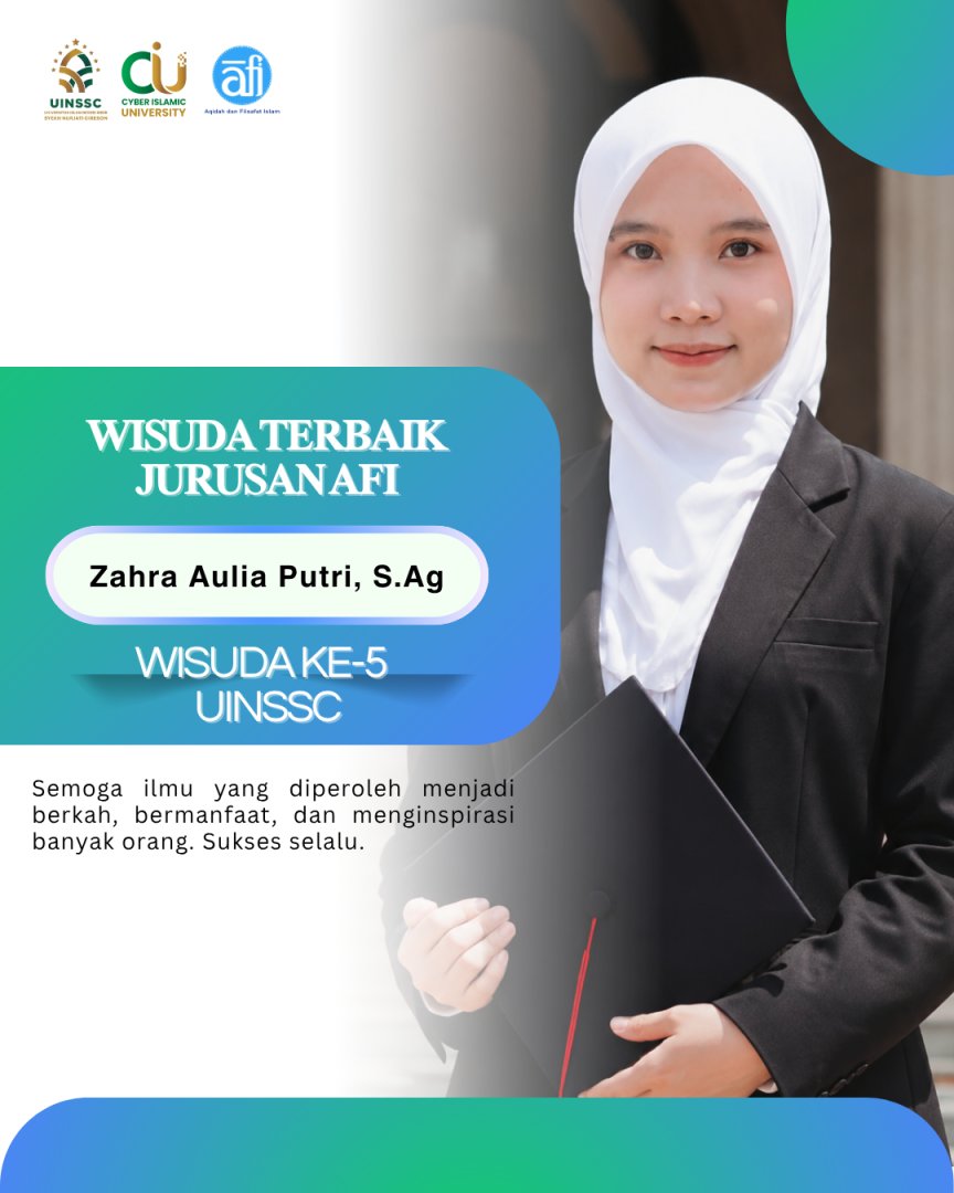 Zahra Aulia Putri Raih Predikat Wisudawan Terbaik AFI pada Wisuda ke-5 UINSSC dengan IPK 3,81